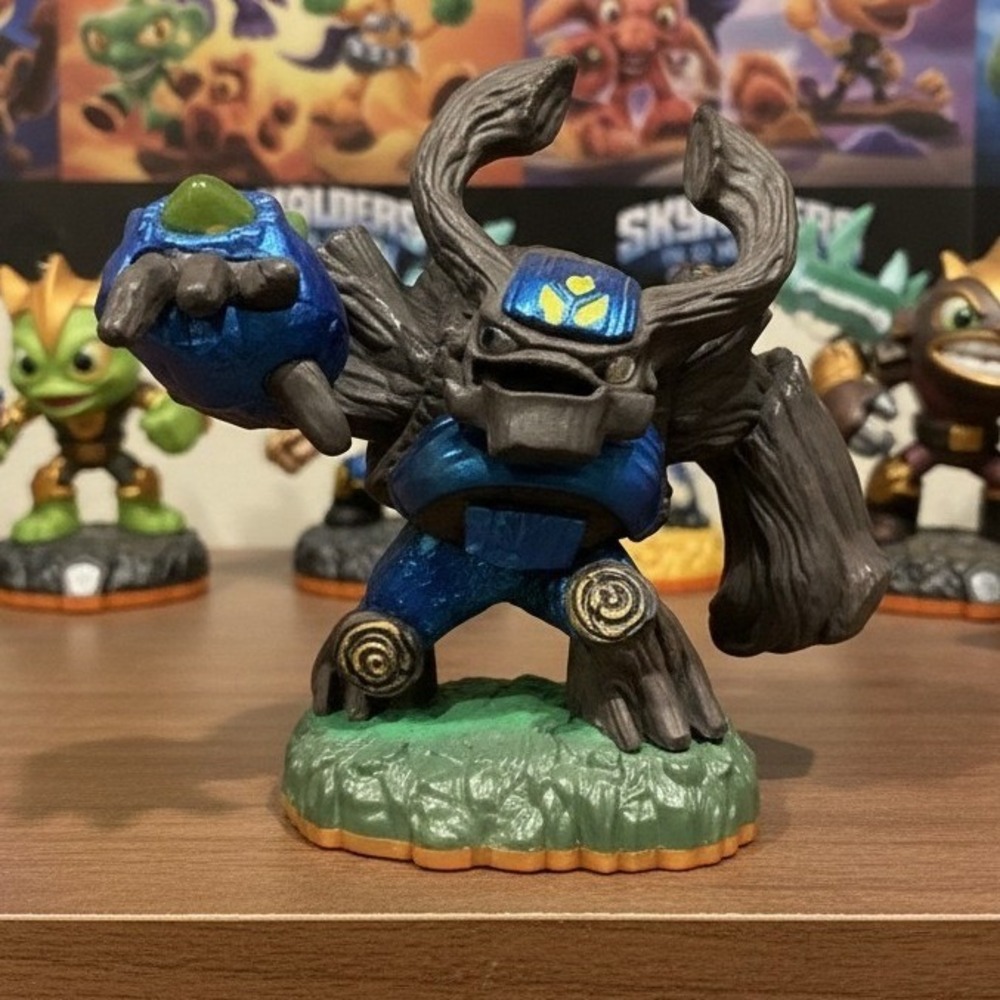 Skylanders Giants Gnarly Tree Rex Special Edition Blue Figure Life Element